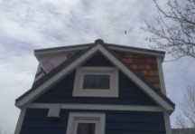 A look at the shingles. With the local Bald Eagle watching over